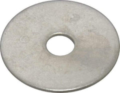 Value Collection - 1/4" Screw, Grade 316 Stainless Steel Fender Flat Washer - 1/4" ID x 1-1/4" OD, 0.057" Thick, Plain Finish - Industrial Tool & Supply
