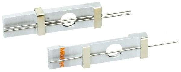 Mitutoyo - 13 TPI, 0.08 Inch Pitch, 2-1/4 Inch Long, Thread Pitch Diameter Measuring Wire - 0.0444 Inch Nominal Best Wire Diameter, 0.064 Inch Nominal Constant, 3 Pieces - Industrial Tool & Supply