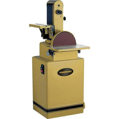 Powermatic - 48 Inch Long x 6 Inch Wide Belt, 12 Inch Diameter, Combination Sanding Machine - 3/4 HP, Single Phase - Industrial Tool & Supply