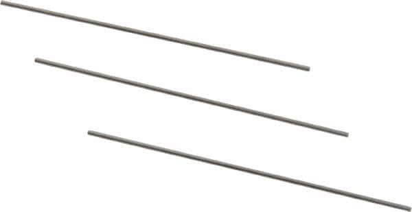 Van Keuren - 18 TPI, 0.0556 Inch Pitch, 2 Inch Long, Thread Pitch Diameter Measuring Wire - 0.0321 Inch Nominal Best Wire Diameter, 0.0481 Inch Nominal Constant, 3 Pieces - Industrial Tool & Supply