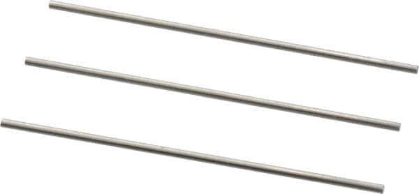 Van Keuren - 12 TPI, 0.0833 Inch Pitch, 2 Inch Long, Thread Pitch Diameter Measuring Wire - 0.0481 Inch Nominal Best Wire Diameter, 0.0722 Inch Nominal Constant, 3 Pieces - Industrial Tool & Supply