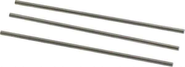Van Keuren - 11 TPI, 0.0909 Inch Pitch, 2 Inch Long, Thread Pitch Diameter Measuring Wire - 0.0525 Inch Nominal Best Wire Diameter, 0.0787 Inch Nominal Constant, 3 Pieces - Industrial Tool & Supply