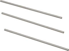 Van Keuren - 10 TPI, 0.1 Inch Pitch, 2 Inch Long, Thread Pitch Diameter Measuring Wire - 0.0577 Inch Nominal Best Wire Diameter, 0.0866 Inch Nominal Constant, 3 Pieces - Industrial Tool & Supply
