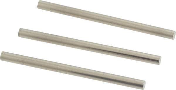 Van Keuren - 4 TPI, 1/4 Inch Pitch, 1-1/2 Inch Long, Thread Pitch Diameter Measuring Wire - 0.1291 Inch Nominal Best Wire Diameter, 0.1708 Inch Nominal Constant, 3 Pieces - Industrial Tool & Supply