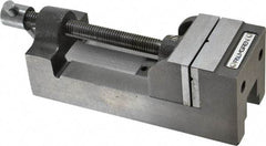Palmgren - 2-1/2" Jaw Opening Capacity x 1-1/2" Throat Depth, Horizontal Drill Press Vise - 2-7/16" Wide Jaw, Stationary Base, Standard Speed, 7-1/4" OAL x 2-9/16" Overall Height, Cast Iron - Industrial Tool & Supply