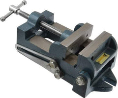 Interstate - 3-3/4" Jaw Opening Capacity x 1-3/4" Throat Depth, Angle Drill Press Vise - 4-1/2" Wide x 1.62" High Jaw, Stationary Base, Standard Speed, 10-15/16" OAL x 3.7" Overall Height, Cast Iron - Industrial Tool & Supply