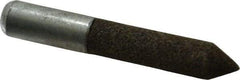 Grier Abrasives - 1/2" Diam 80 Grit 60° Included Angle Center Lap - Aluminum Oxide, Medium Grade, Extra Hard Density, Shank Mounted - Industrial Tool & Supply
