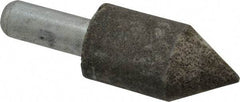 Grier Abrasives - 1" Diam 150 Grit 60° Included Angle Center Lap - Aluminum Oxide, Very Fine Grade, Extra Hard Density, Shank Mounted - Industrial Tool & Supply