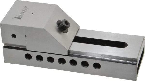 Interstate - 2-1/2" Jaw Width, 3-3/8" Jaw Opening Capacity, 1-1/4" Jaw Height, Toolmaker's Vise - Flat Jaw, 0.0002" Parallelism, 0.0002" Squareness, 7" OAL x 2-1/2" OAH - Industrial Tool & Supply
