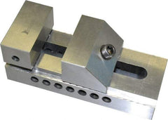 Interstate - 4" Jaw Width, 4-7/8" Jaw Opening Capacity, 1-3/4" Jaw Height, Toolmaker's Vise - Flat Jaw, 0.0002" Parallelism, 0.0002" Squareness, 9-5/8" OAL x 3-1/2" OAH - Industrial Tool & Supply