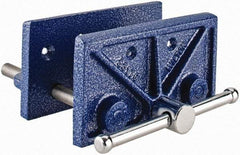 Wilton - 6-1/2" Jaw Width, 4-1/2" Jaw Opening, 3" Throat Depth, Cast Iron Woodworking Vise - 8-1/4" OAL x 7.3" OAW x 4.1" OAH, Standard Spindle - Industrial Tool & Supply