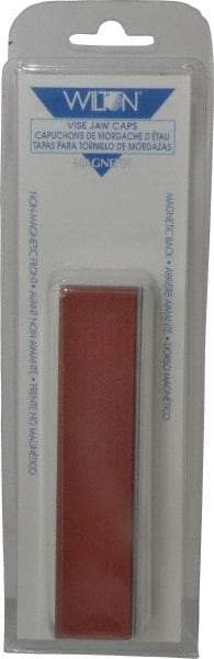 Wilton - 5" Jaw Width, Fiber Covered Aluminum, Vise Jaw Cap - Magnetic Attachment - Industrial Tool & Supply