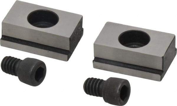 Kurt - 11/16" Base Width, 9/16" Slot Width, 1/4" Fastener Diam Compatibility, Step Fixture Key - 7/32" Slot Height, 0.12" Base Height, 1" OAL x 11/16" Overall Width x 3/8" Overall Height - Industrial Tool & Supply