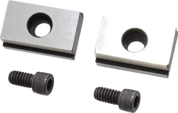 Kurt - 13/16" Base Width, 11/16" Slot Width, 1/4" Fastener Diam Compatibility, Step Fixture Key - 17/64" Slot Height, 0.156" Base Height, 1-1/4" OAL x 13/16" Overall Width x 7/16" Overall Height - Industrial Tool & Supply