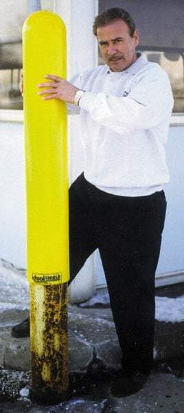 Vestil - 42" High, 4-1/2" Bollard Cover - Yellow, Low Density Polyethylene, 8 Lb, Smooth Surface - Industrial Tool & Supply