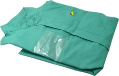 OnGuard - Size S, Green, Chemical, Rain, Flame Resistant/Retardant Jacket - 46" Chest, 1 Pocket - Industrial Tool & Supply