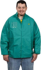 OnGuard - Size 3XL, Green, Chemical, Rain, Flame Resistant/Retardant Jacket - 66" Chest, 1 Pocket - Industrial Tool & Supply