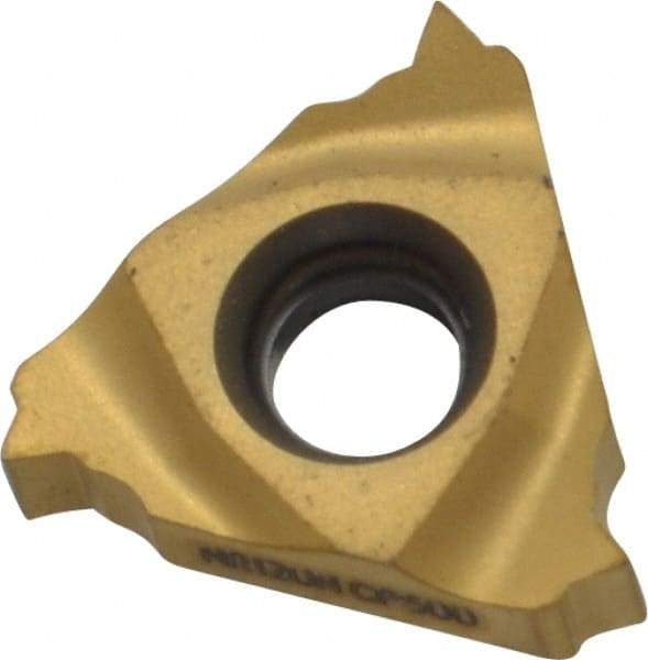 Seco - 16NR Internal Right Hand 12 UN Laydown Threading Insert - Grade CP500, TiAlN/TiN Coated Carbide - Industrial Tool & Supply