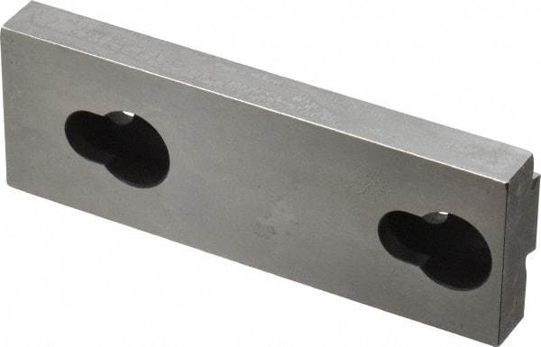 Kurt - 3.969" Wide x 1-3/8" High x 35/64" ThickDouble Step Vise Jaw - Steel, Fixed Jaw, Compatible with 4" Vises - Industrial Tool & Supply