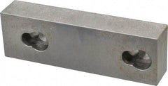 Kurt - 5.969" Wide x 1.88" High x 1-1/8" ThickFlat/No Step Vise Jaw - Semi-Hard, Steel, Fixed Jaw, Compatible with 6" Vises - Industrial Tool & Supply