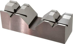 Kurt - 5.969" Wide x 1.88" High x 1-7/8" ThickV-Groove Vise Jaw - Hard, Steel, Fixed Jaw, Compatible with 6" Vises - Industrial Tool & Supply