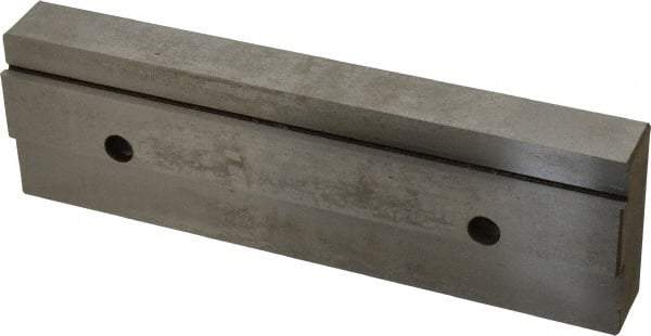 Kurt - 7.969" Wide x 2.44" High x 1.075" ThickDouble Step Vise Jaw - Steel, Fixed Jaw, Compatible with 8" Vises - Industrial Tool & Supply