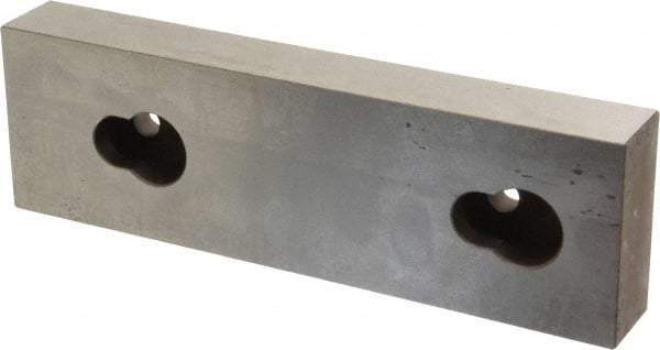 Kurt - 7.969" Wide x 2.44" High x 1.075" ThickFlat/No Step Vise Jaw - Steel, Fixed Jaw, Compatible with 8" Vises - Industrial Tool & Supply