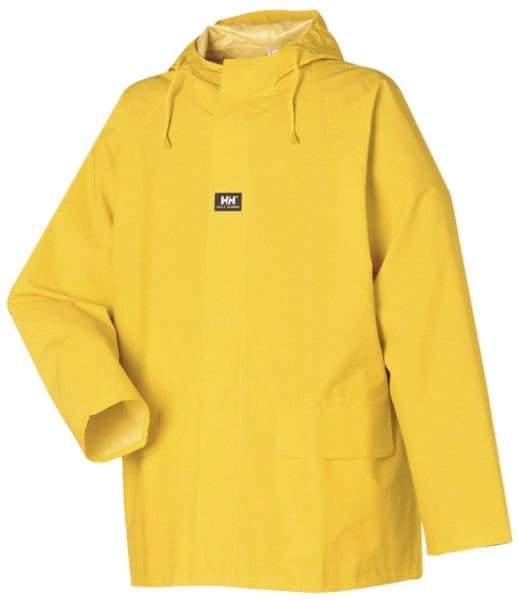 Helly Hansen - Size 2XL, Yellow, Rain Jacket - 46-48" Chest, 2 Pockets - Industrial Tool & Supply