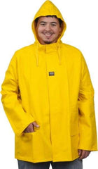 Helly Hansen - Size XL, Yellow, Rain Jacket - 44-46" Chest, 2 Pockets - Industrial Tool & Supply