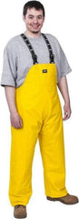 Helly Hansen - Size M, Yellow, Rain Bib Overall - 1 Pocket, Open Ankle - Industrial Tool & Supply