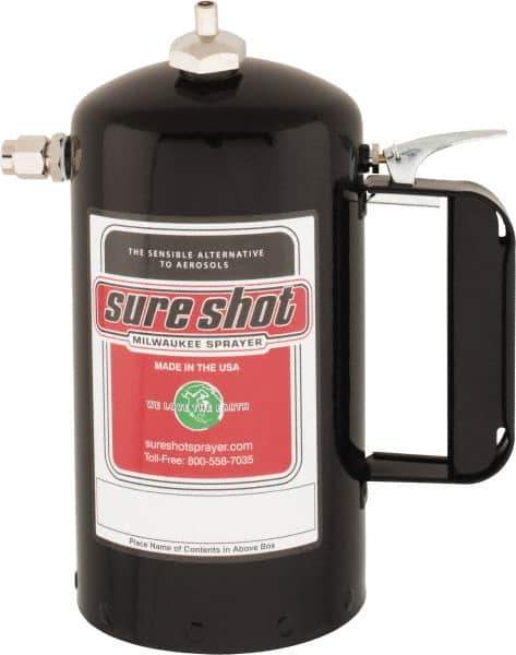 Sure Shot - Enameled Steel Paint Sprayer with Adjustable Plastic Nozzle - 32 oz Capacity, 200 Max psi - Industrial Tool & Supply