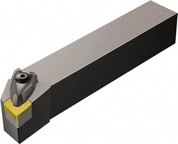 Sandvik Coromant - DCLNR/L..-2, Left Hand Cut, -5° Lead Angle, 25mm Shank Height x 25mm Shank Width, Negative Rake Indexable Turning Toolholder - 150mm OAL, CNGQ 12 07 08, CNGQ 452 Insert Compatibility, Series T-Max P - Industrial Tool & Supply