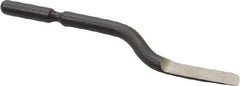Shaviv - E Right-Handed High Speed Steel Deburring Swivel Blade - Use on Hole Edge & Straight Edge Surfaces, Adjustable - Industrial Tool & Supply
