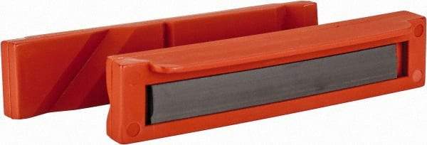 Flexbar - 5" Jaw Width, Nylon, Bowed Vise Jaw Cap - Magnetic Attachment - Industrial Tool & Supply