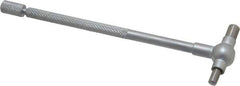 SPI - 3/4 to 1-1/4 Inch, 4.4 Inch Overall Length, Telescoping Gage - 4 Inch Long Handle, Hardened Tool Steel, Satin Chrome Finish - Industrial Tool & Supply