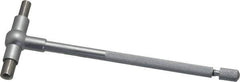 SPI - 1-1/4 to 2-1/8 Inch, 5-7/8 Inch Overall Length, Telescoping Gage - 5 Inch Long Handle, Hardened Tool Steel, Satin Chrome Finish - Industrial Tool & Supply