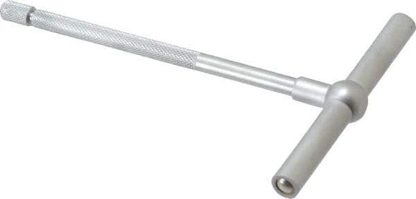 SPI - 3-1/2 to 6 Inch, 5-7/8 Inch Overall Length, Telescoping Gage - 5 Inch Long Handle, Hardened Tool Steel, Satin Chrome Finish - Industrial Tool & Supply