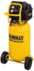 DeWALT - 1.6 Running HP, 5.4 CFM at 90 psi Vertical Port Electric Compressor - 15 Gallon Tank, 15 Amp, 200 Max psi, 120V - Industrial Tool & Supply