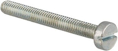 Value Collection - M3x0.50, 25mm Length Under Head Slotted Drive Machine Screw - Cheese Head, Grade 4.8 Steel, Zinc-Plated Finish, Without Washer - Industrial Tool & Supply