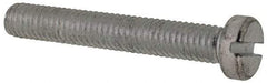 Value Collection - M6x1.00, 40mm Length Under Head Slotted Drive Machine Screw - Cheese Head, Grade 4.8 Steel, Zinc-Plated Finish, Without Washer - Industrial Tool & Supply