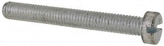Value Collection - M6x1.00, 50mm Length Under Head Slotted Drive Machine Screw - Cheese Head, Grade 4.8 Steel, Zinc-Plated Finish, Without Washer - Industrial Tool & Supply