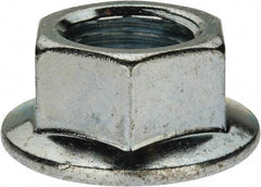 Value Collection - 7/8-9, 1.682" Flange Diam, Serrated Flange Nut - Grade Grade 2 Steel, Zinc-Plated Finish, 1.513" Flange Height - Industrial Tool & Supply