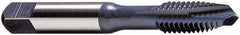 Vermont Tap & Die - 5/16-24 UNF, 3 Flute, Oxide Finish, Powdered Metal Spiral Point Tap - Plug Chamfer, Right Hand Thread, 2-23/32" OAL, 11/16" Thread Length, 8.08mm Shank Diam, 2/3B Class of Fit, Series 3712SM - Exact Industrial Supply