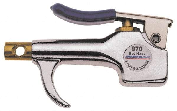Guardair - 120 Max psi Venturi Nozzle Thumb Lever Blow Gun - 1/4 NPT, Aluminum - Industrial Tool & Supply