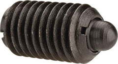 Gibraltar - 5/8-11, 1-1/16" Thread Length, 0.215" Plunger Projection, Steel Threaded Spring Plunger - 0.31" Max Plunger Diam, 1.062" Plunger Length, 7 Lb Init End Force, 50 Lb Final End Force - Industrial Tool & Supply