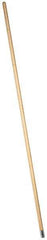 PRO-SOURCE - 60" Wood Female Thread Mop Handle - 1-1/8" Handle Diam, Metal Connector, Use with Wet Mops - Industrial Tool & Supply