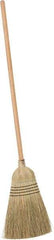 PRO-SOURCE - 60" OAL Corn Bristle Broom - Wood Handle - Industrial Tool & Supply