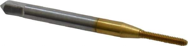 OSG - #1-64 UNC H2 Thread Limit Modified Bottoming Thread Forming Tap - Cobalt, TiN Finish, 1-11/16" OAL, 3/8" Thread Length, Right Hand Thread, Series HY-PRO NRT - Exact Industrial Supply