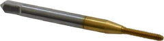 OSG - #1-64 UNC H2 Thread Limit Modified Bottoming Thread Forming Tap - Cobalt, TiN Finish, 1-11/16" OAL, 3/8" Thread Length, Right Hand Thread, Series HY-PRO NRT - Exact Industrial Supply