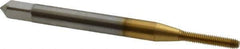 OSG - #1-72 UNF H3 Thread Limit Modified Bottoming Thread Forming Tap - Cobalt, TiN Finish, 1-11/16" OAL, 3/8" Thread Length, Right Hand Thread, Series HY-PRO NRT - Exact Industrial Supply